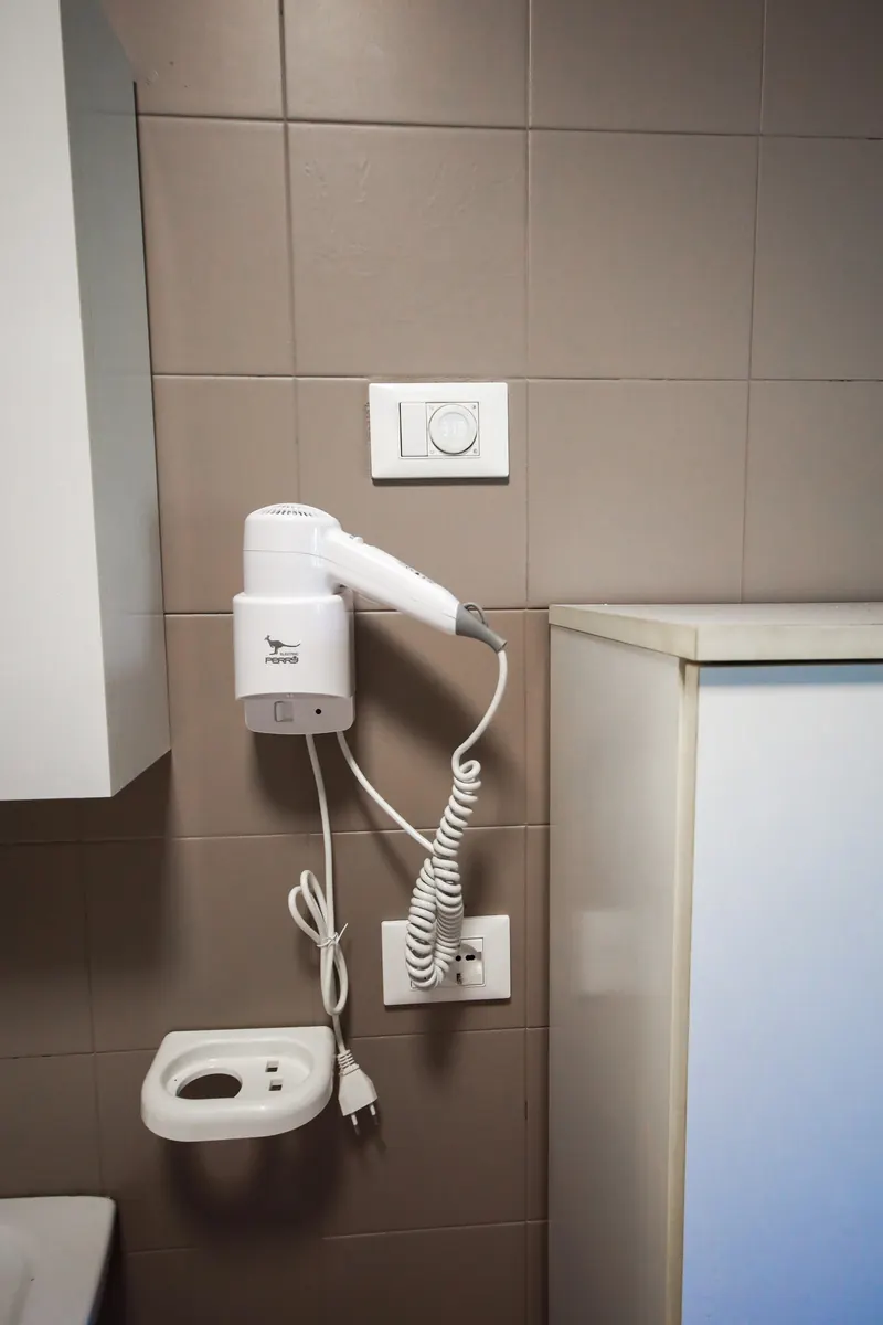 Asciugacapelli nel bagno